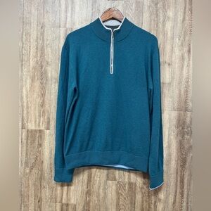 Greyson Sebonack Quarter-Zip Cashmere/Wool Blend Sweater